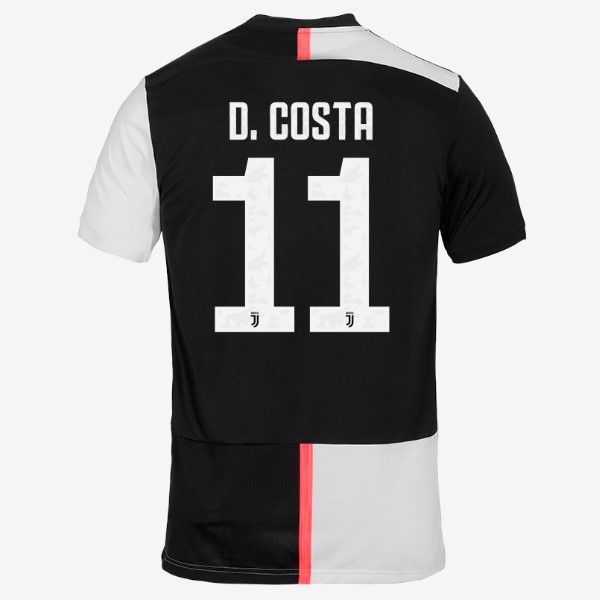 Camiseta Juventus NO.11 D.Costa 1ª 2019/20 Blanco Negro